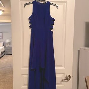 Navy blue BCBG high low gown